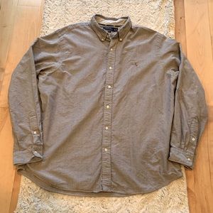 Polo Ralph Lauren Men’s Iconic Oxford Shirt (XXL, Slate)